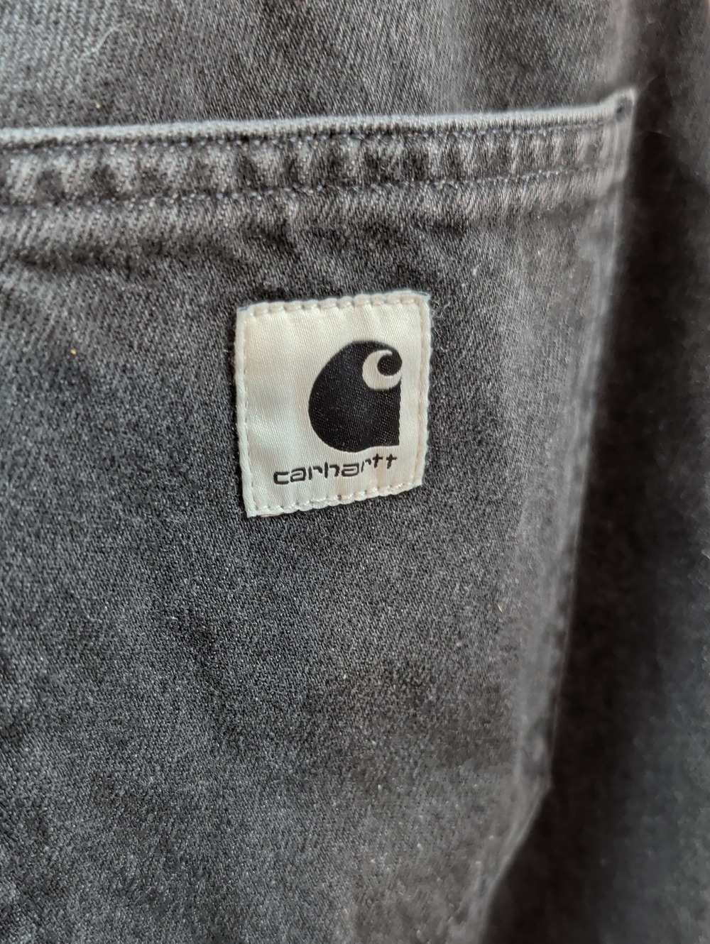 Carhartt Black Denim Jeans women's Small Loose Fit - Picture 7 of 8